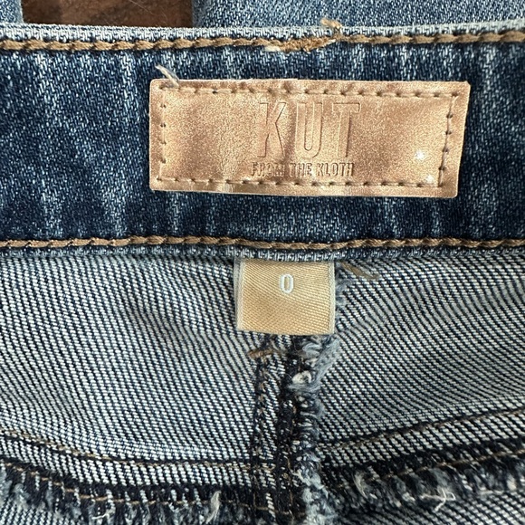 KUT from the Kloth Reese Fab Ab Rhinestone
High Waist Ankle Slim Straight Jeans - Picture 7 of 11